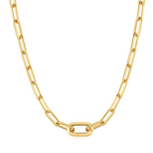 ANIA HAIE GOLD LINKED CHUNKY CHAIN NECKLACE N060-06G