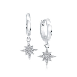 ITALGEM STEEL NORTHERN STAR EARRINGS SEA392