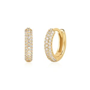 ANIA HAIE GOLD PAVE HUGGIES E057-04G