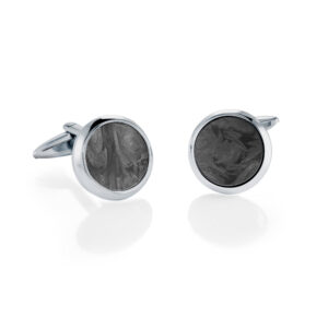 ITALGEM STEEL CARBON FIBRE CUFFLINKS CL63