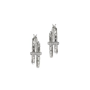 JOHN HARDY SPEAR HOOP EARRINGS EBP986742DI