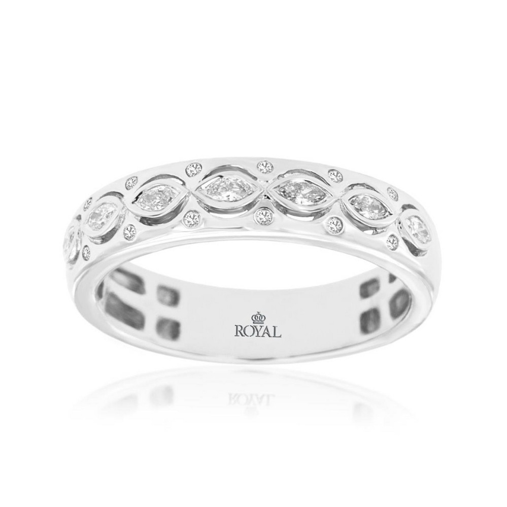 WHITE GOLD DIAMOND WEDDING BAND WH3285D