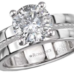 14K WHITE GOLD WHITE GOLD SEMI-MOUNT 160239-RD200