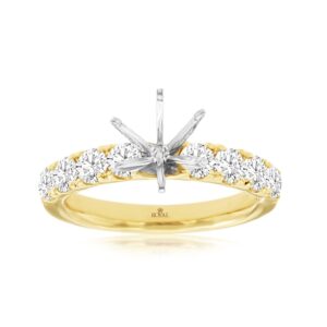 YELLOW GOLD DIAMOND SEMI-MOUNT RING 3900S