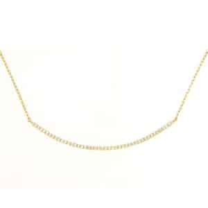 YELLOW GOLD DIAMOND NECKLACE C7073D