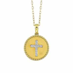 YELLOW GOLD DIAMOND PENDANT PD11272-4YC