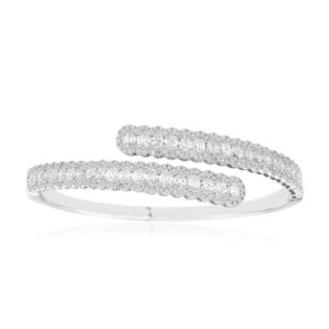 WHITE GOLD DIAMOND BANGLE WH2601D