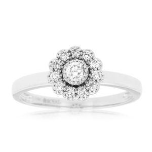 WHITE GOLD DIAMOND RING WC8178D