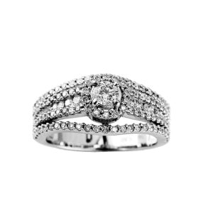 WHITE GOLD DIAMOND ENGAGEMENT RING WC4018