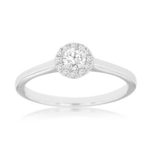 WHITE GOLD DIAMOND ENGAGEMENT RING WC9136D
