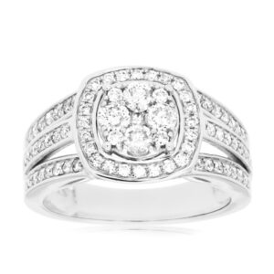 WHITE GOLD DIAMOND RING WC7580D