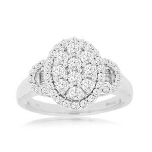 WHITE GOLD DIAMOND RING WC8726D
