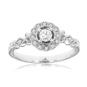 WHITE GOLD DIAMOND ENGAGEMENT RING WC9261D