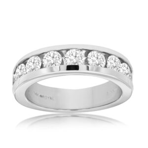 WHITE GOLD DIAMOND WEDDING BAND WC8862D