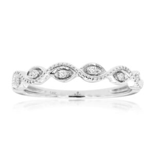 WHITE GOLD DIAMOND WEDDING BAND WH1163D