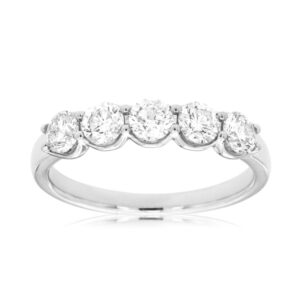 WHITE GOLD DIAMOND WEDDING BAND WC8033D