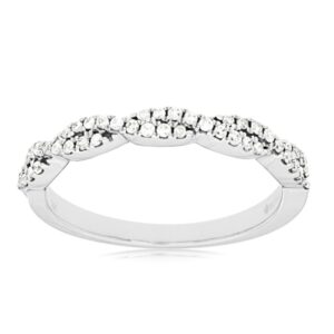 WHITE GOLD DIAMOND WEDDING BAND WC7331D
