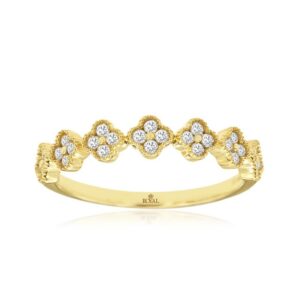 YELLOW GOLD DIAMOND WEDDING BAND H3217D
