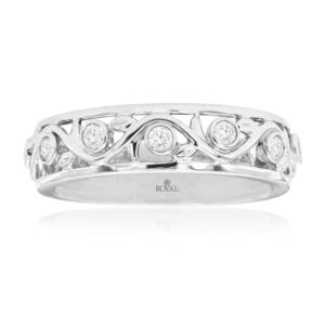 WHITE GOLD DIAMOND WEDDING BAND WH1249D