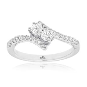 WHITE GOLD DIAMOND ENGAGEMENT RING WC7798D