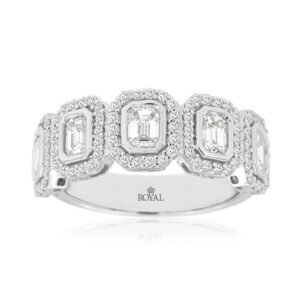 WHITE GOLD DIAMOND WEDDING BAND WH2452D