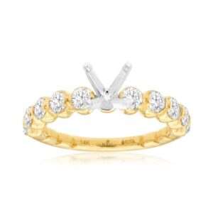 YELLOW GOLD DIAMOND SEMI-MOUNT H1336S