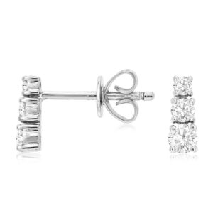 WHITE GOLD DIAMOND EARRINGS WH1019D