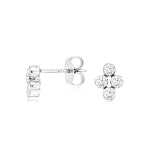 WHITE GOLD DIAMOND EARRINGS WH1908D