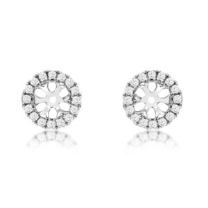 WHITE GOLD DIAMOND EARRING JACKETS WC8779D