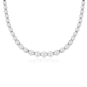 WHITE GOLD DIAMOND NECKLACE WC9062D