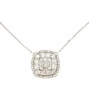 WHITE GOLD DIAMOND NECKLACE WH2007D