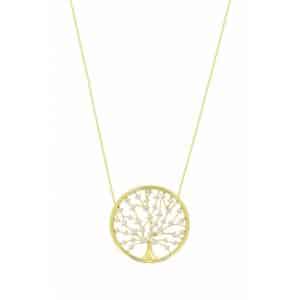 YELLOW GOLD DIAMOND PENDANT H2292D