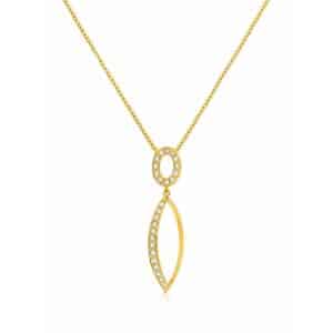 YELLOW GOLD DIAMOND PENDANT H3435D