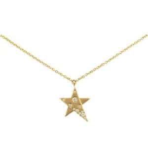 YELLOW GOLD DIAMOND NECKLACE H3440D