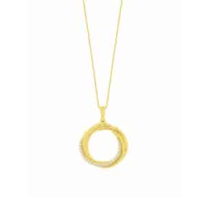 YELLOW GOLD DIAMOND PENDANT H3425D