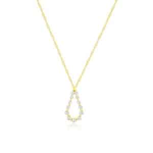 YELLOW GOLD DIAMOND PENDANT H3202D