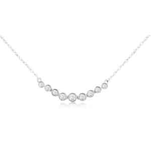 WHITE GOLD DIAMOND NECKLACE WH3587D
