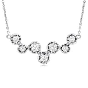 WHITE GOLD DIAMOND NECKLACE WC9901D