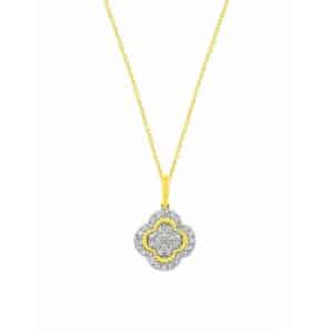 YELLOW GOLD DIAMOND PENDANT H3464D