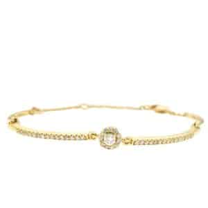 YELLOW GOLD DIAMOND BRACELET H2116D