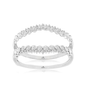 WHITE GOLD DIAMOND INSERT RING WH1321D