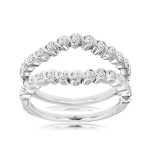 WHITE GOLD DIAMOND INSERT RING WC9227D