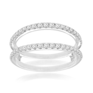 WHITE GOLD DIAMOND INSERT RING WC9139D