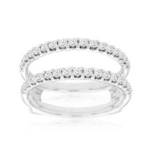 WHITE GOLD DIAMOND INSERT RING WC9037D
