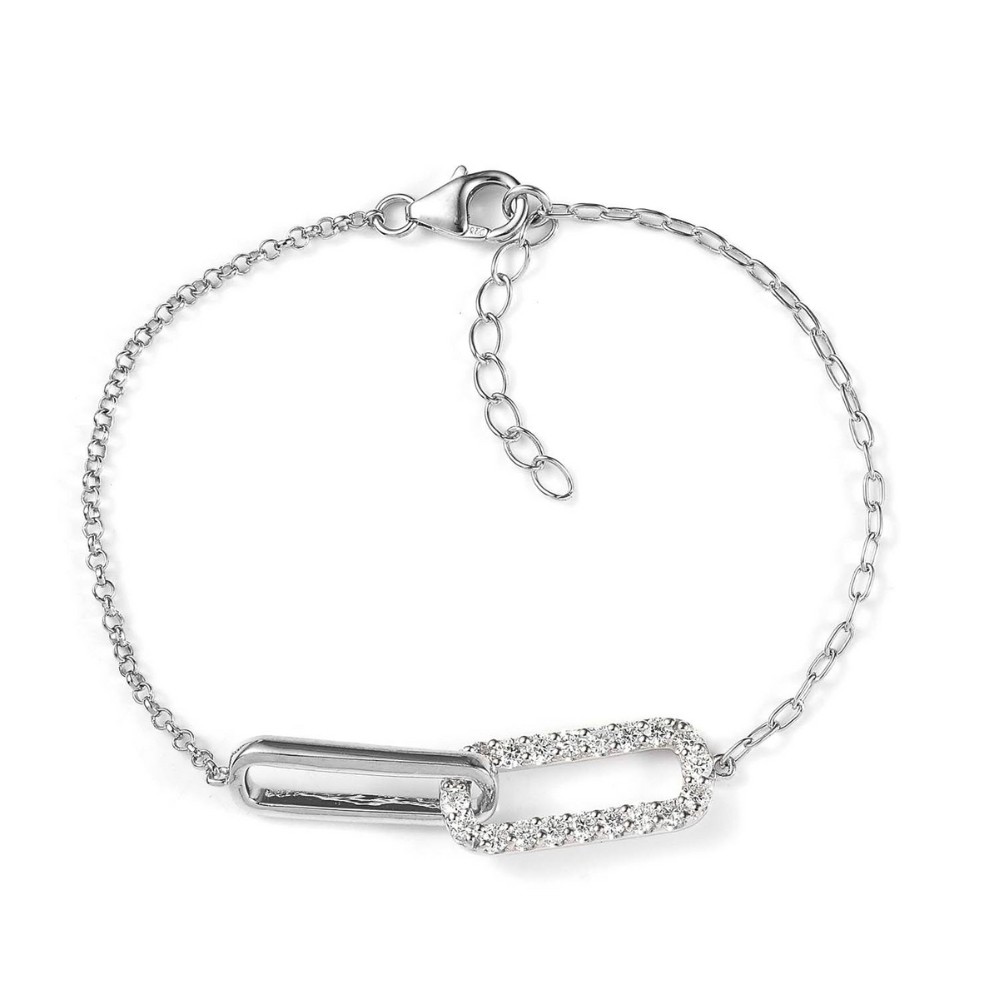 STERLING SILVER DIAMOND BRACELET B925LAB-21