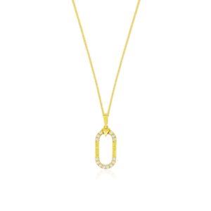 YELLOW GOLD DIAMOND PENDANT H3000D