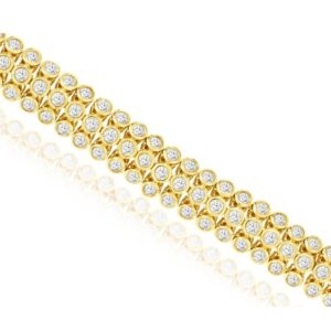 YELLOW GOLD DIAMOND BRACELET H2963D