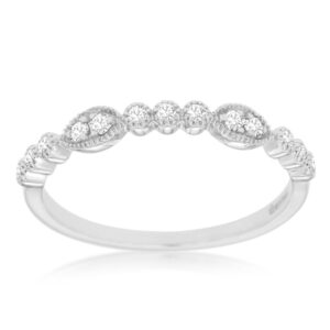 WHITE GOLD DIAMOND WEDDING BAND WC8434D