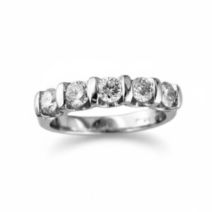 WHITE GOLD DIAMOND WEDDING BAND W3680