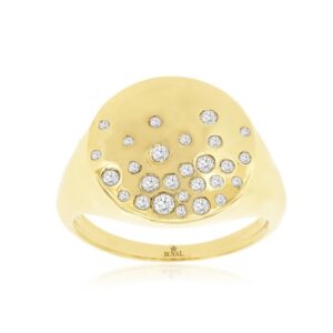 YELLOW GOLD DIAMOND RING H3176D